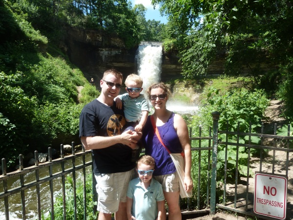 Cool kids with their cool shades at Minnehaha Falls